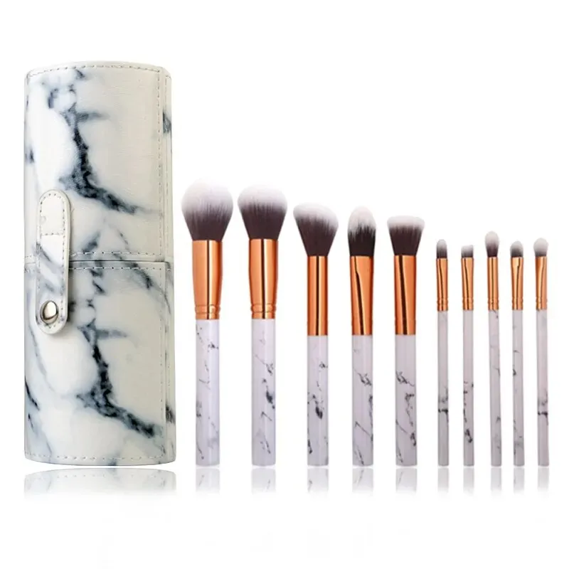 10pcs Set Makeup Brushes Tool Set Cosmetic Powder Eye Shadow Foundation Blush Blending Beauty Maquiagem Beauty Kit for Party