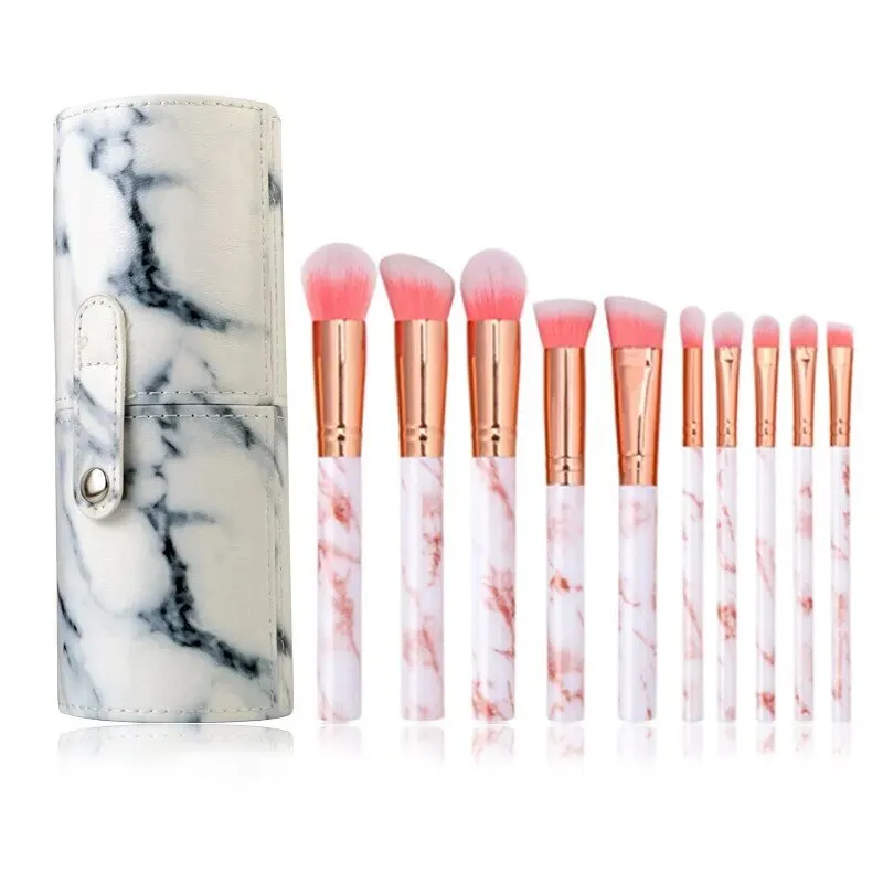 10pcs Set Makeup Brushes Tool Set Cosmetic Powder Eye Shadow Foundation Blush Blending Beauty Maquiagem Beauty Kit for Party