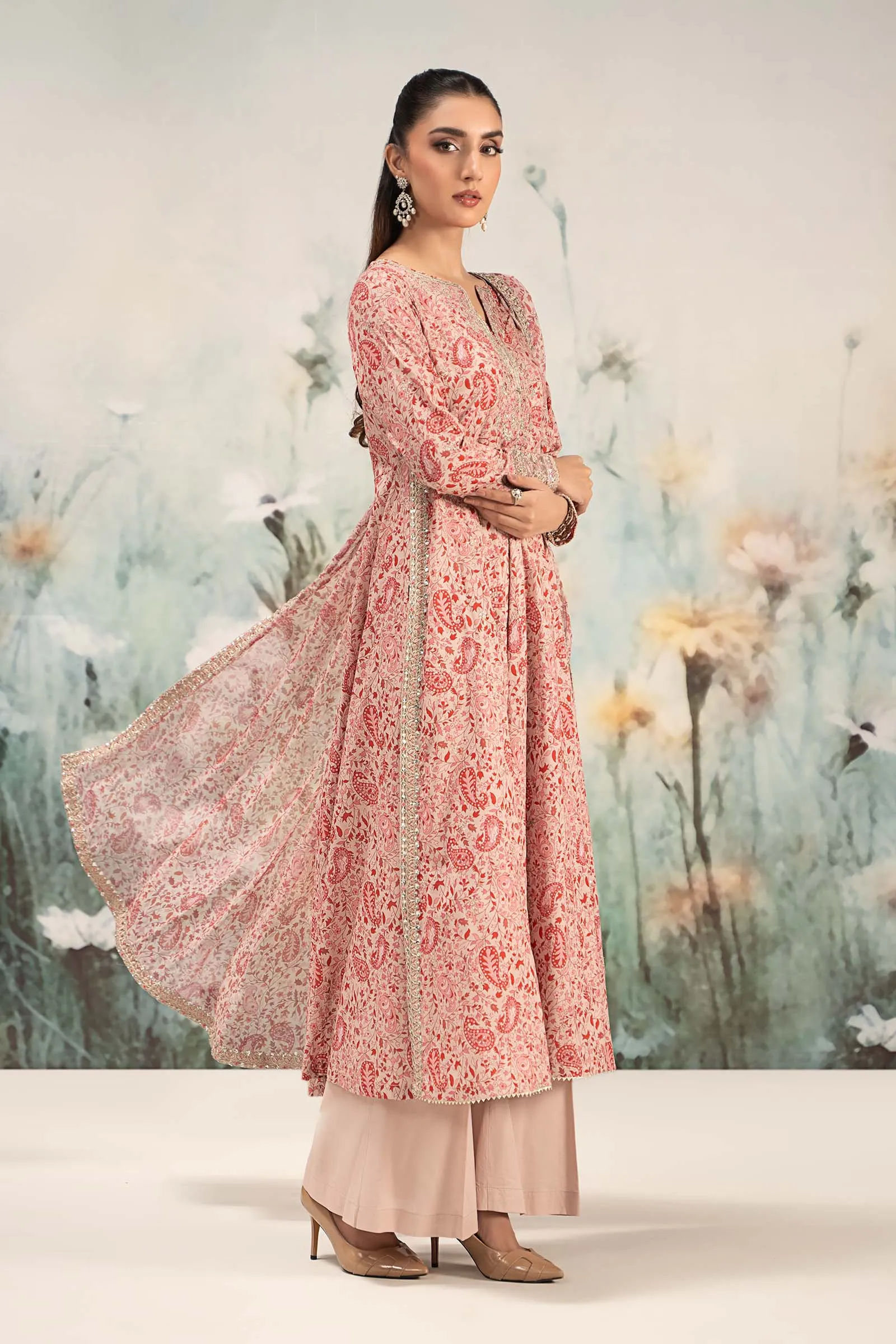 3 Piece Embroidered Lawn Suit | DW-EF25-31