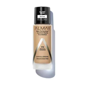 ALMAY - Skin Perfecting Comfort Matte Foundation Neutral Sun Beige 170 - 1 fl oz (30 ml)