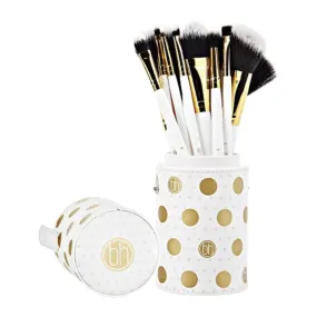 BH Cosmetics White Dot Collection Brush Set (Pack Of 11)