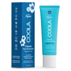 Coola Classic Face Organic Sunscreen Lotion SPF 50 - Fragrance Free