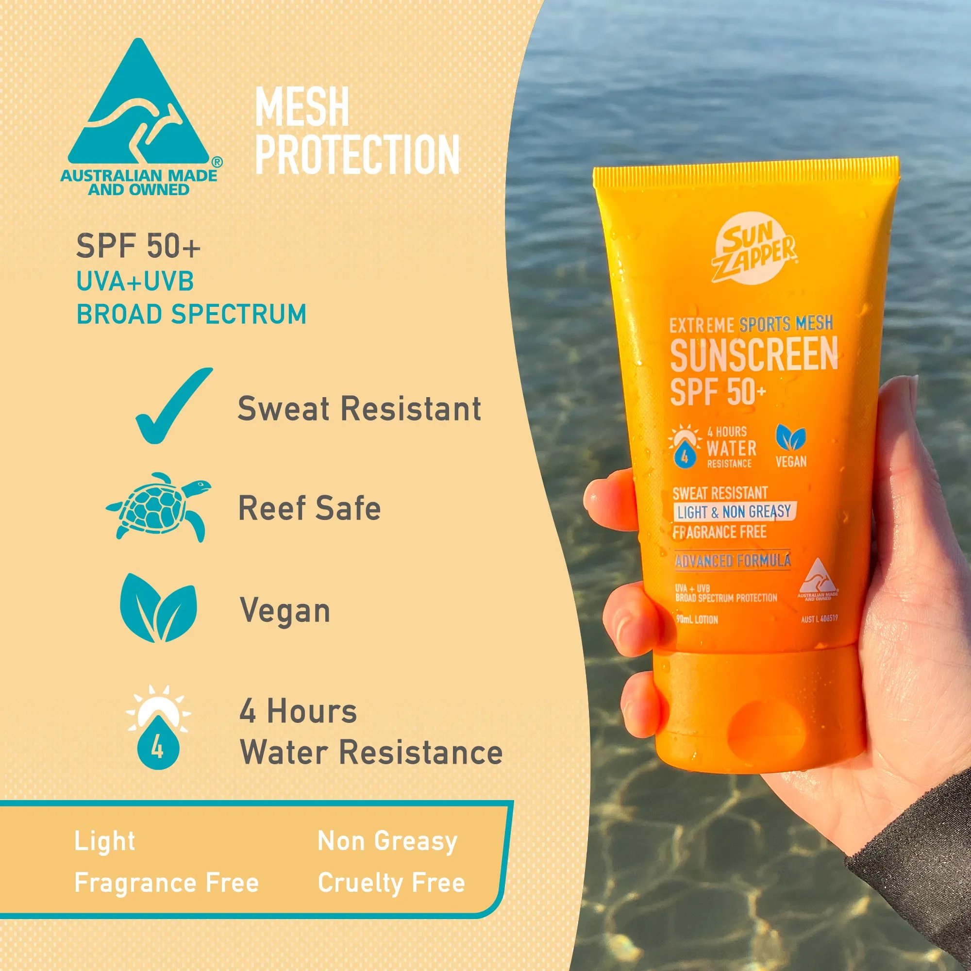 Extreme Sports Mesh Sunscreen Lotion 90mL SPF 50 