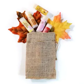 Gift Set-Lip Balm Natural -  set 5 New Flavors Good Earth Beauty