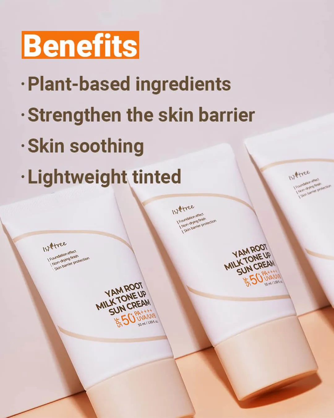 Isntree Yam Root Milk Tone Up Sun Cream