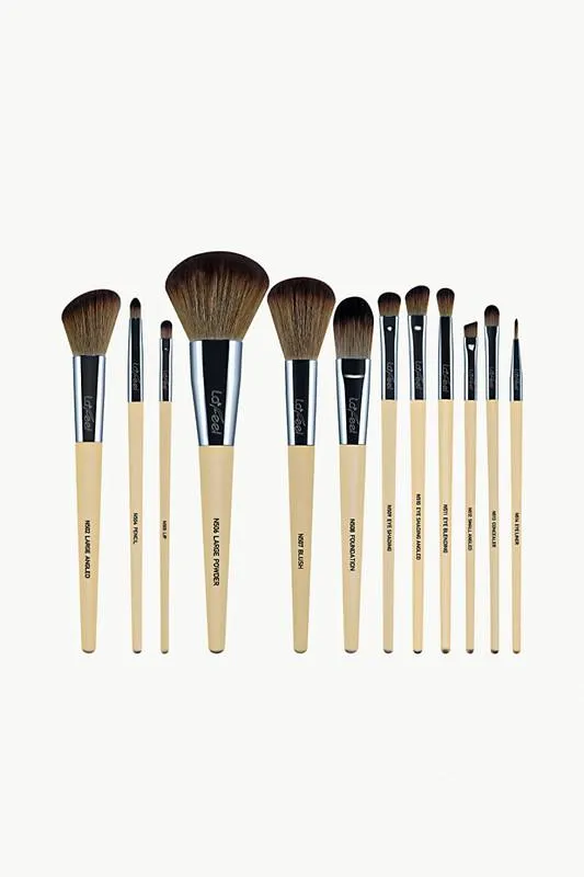 Lafeel Face And Eye Brush Set With Bag