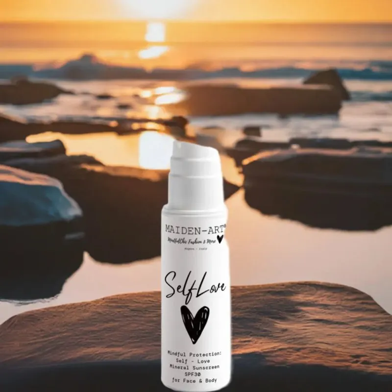 Maiden Art - Mineral Sunscreen SPF30 – Vegan Broad-Spectrum UV Defense for Face & Body | Zinc Oxide, Aloe Juice, Berry & Fruit Extracts | Non-Greasy, No-Tint, Water-Resistant Protection for All - Sensitive Skin, and Outdoor Enthusiasts