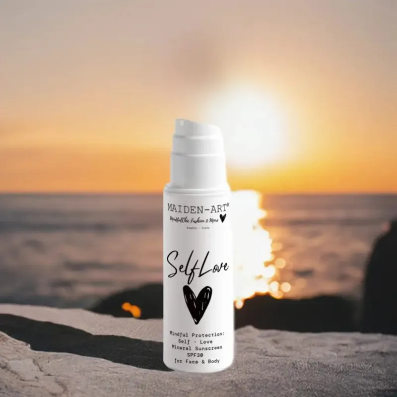 Maiden Art - Mineral Sunscreen SPF30 – Vegan Broad-Spectrum UV Defense for Face & Body | Zinc Oxide, Aloe Juice, Berry & Fruit Extracts | Non-Greasy, No-Tint, Water-Resistant Protection for All - Sensitive Skin, and Outdoor Enthusiasts