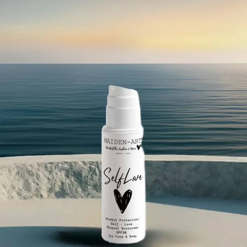 Maiden Art - Mineral Sunscreen SPF30 – Vegan Broad-Spectrum UV Defense for Face & Body | Zinc Oxide, Aloe Juice, Berry & Fruit Extracts | Non-Greasy, No-Tint, Water-Resistant Protection for All - Sensitive Skin, and Outdoor Enthusiasts