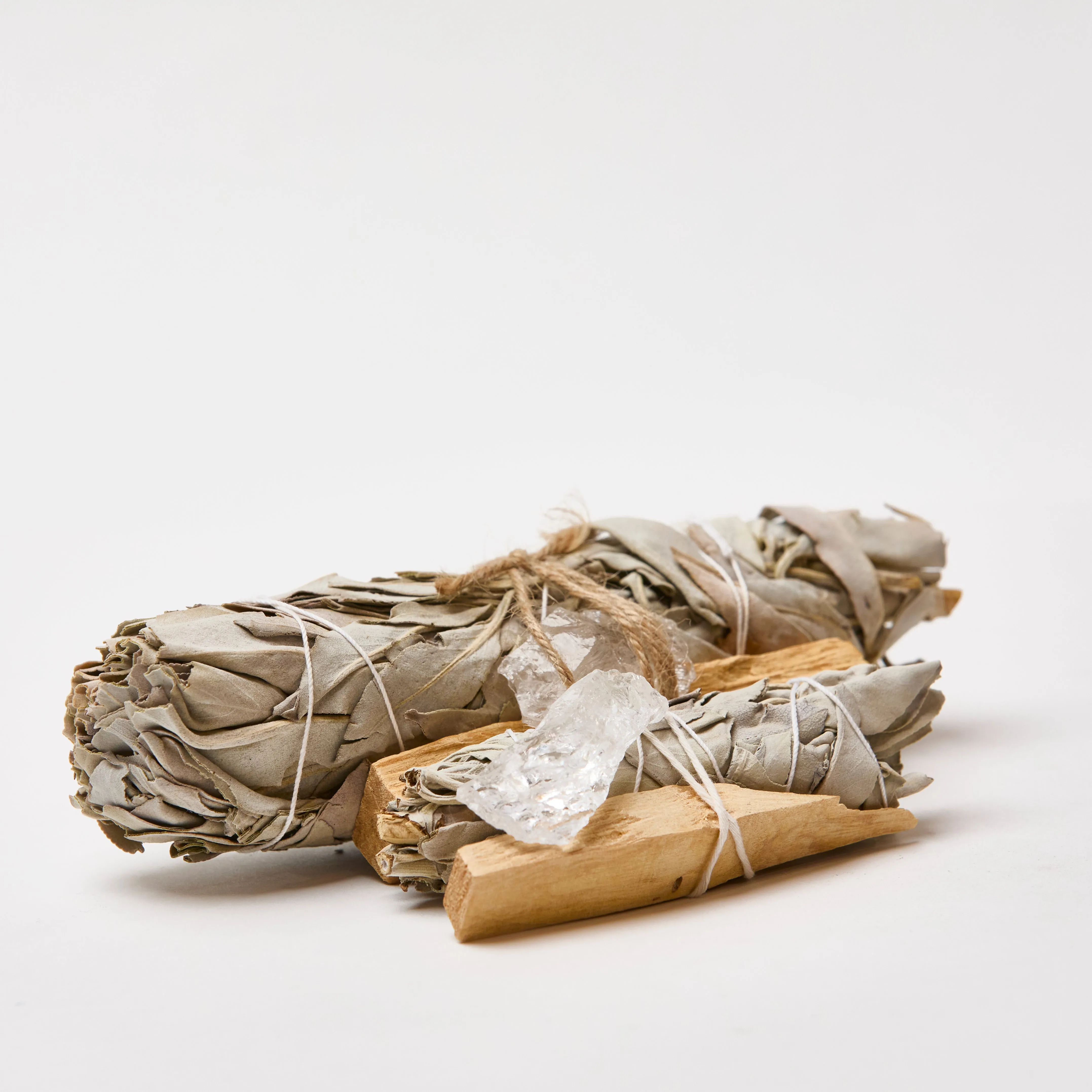 Mini White Sage Smudge Kit | Clear Quartz