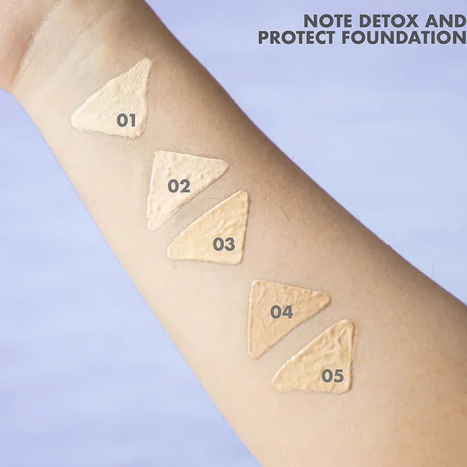 Note Detox and Protect Foundation (30ml) - 02 Natural Beige