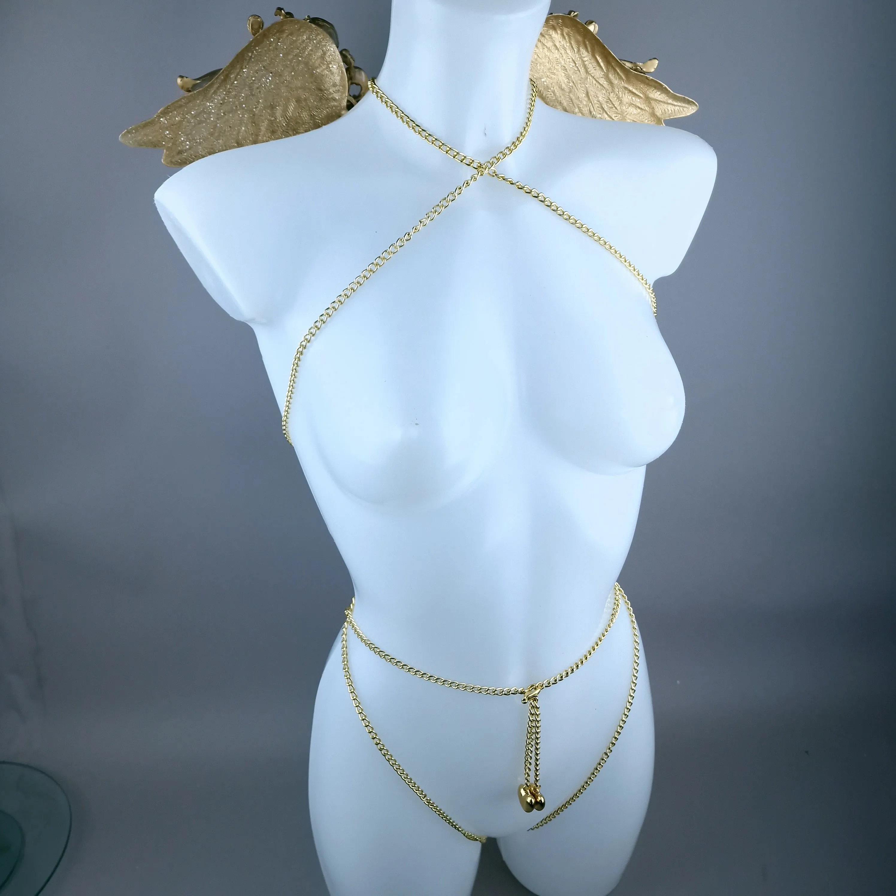 "Host" Gold Filigree Wings Body Jewellery