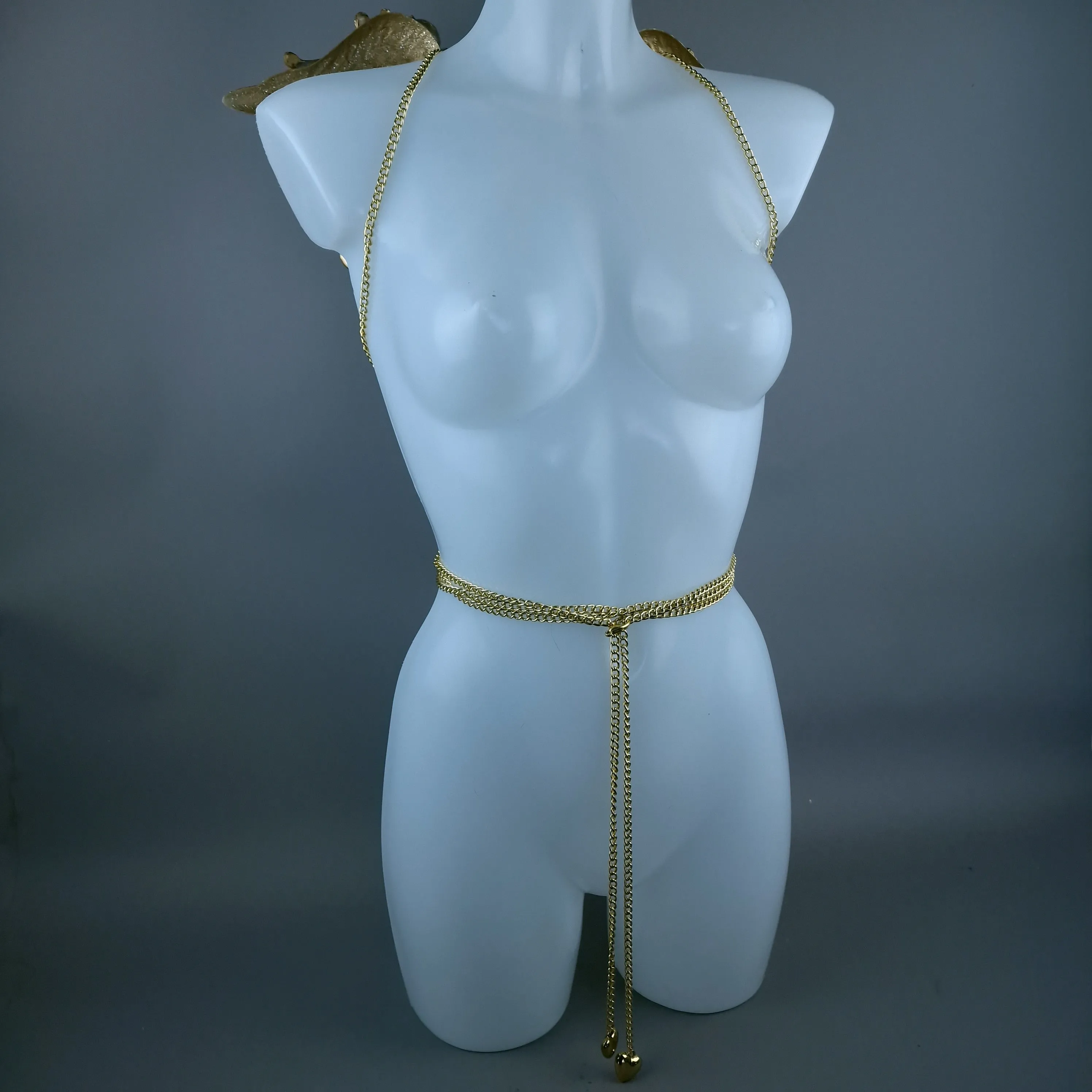 "Host" Gold Filigree Wings Body Jewellery