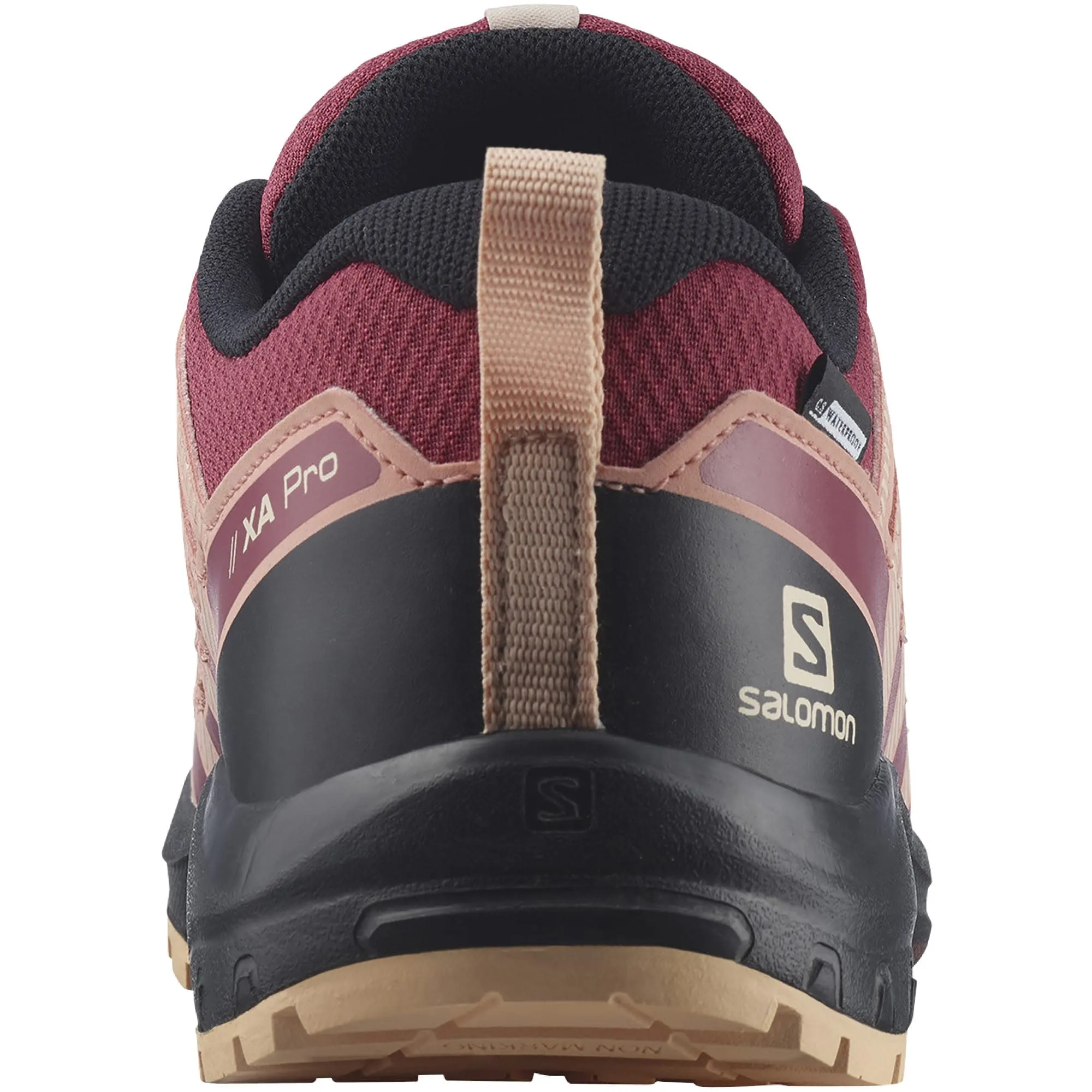 Salomon Juniors&#x27; XA Pro V8 CSWP Earth Red/Black/Almond Cream | Buy Salomon Juniors&#x27; XA Pro V8 CSWP Earth Red/Black/Almond Cream here | Outnorth