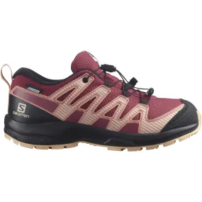 Salomon Juniors&#x27; XA Pro V8 CSWP Earth Red/Black/Almond Cream | Buy Salomon Juniors&#x27; XA Pro V8 CSWP Earth Red/Black/Almond Cream here | Outnorth