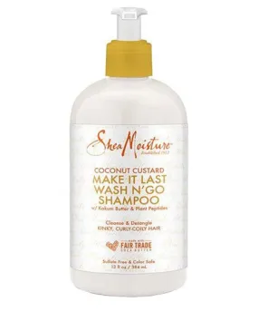 Shea Moisture Coconut Custard Make It Last Wash N GO Shampoo