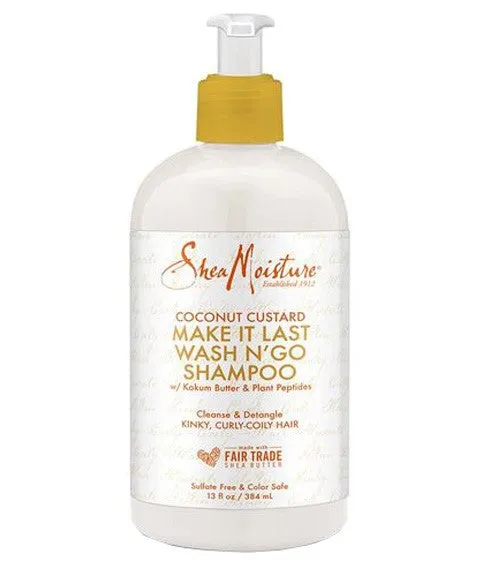Shea Moisture Coconut Custard Make It Last Wash N GO Shampoo