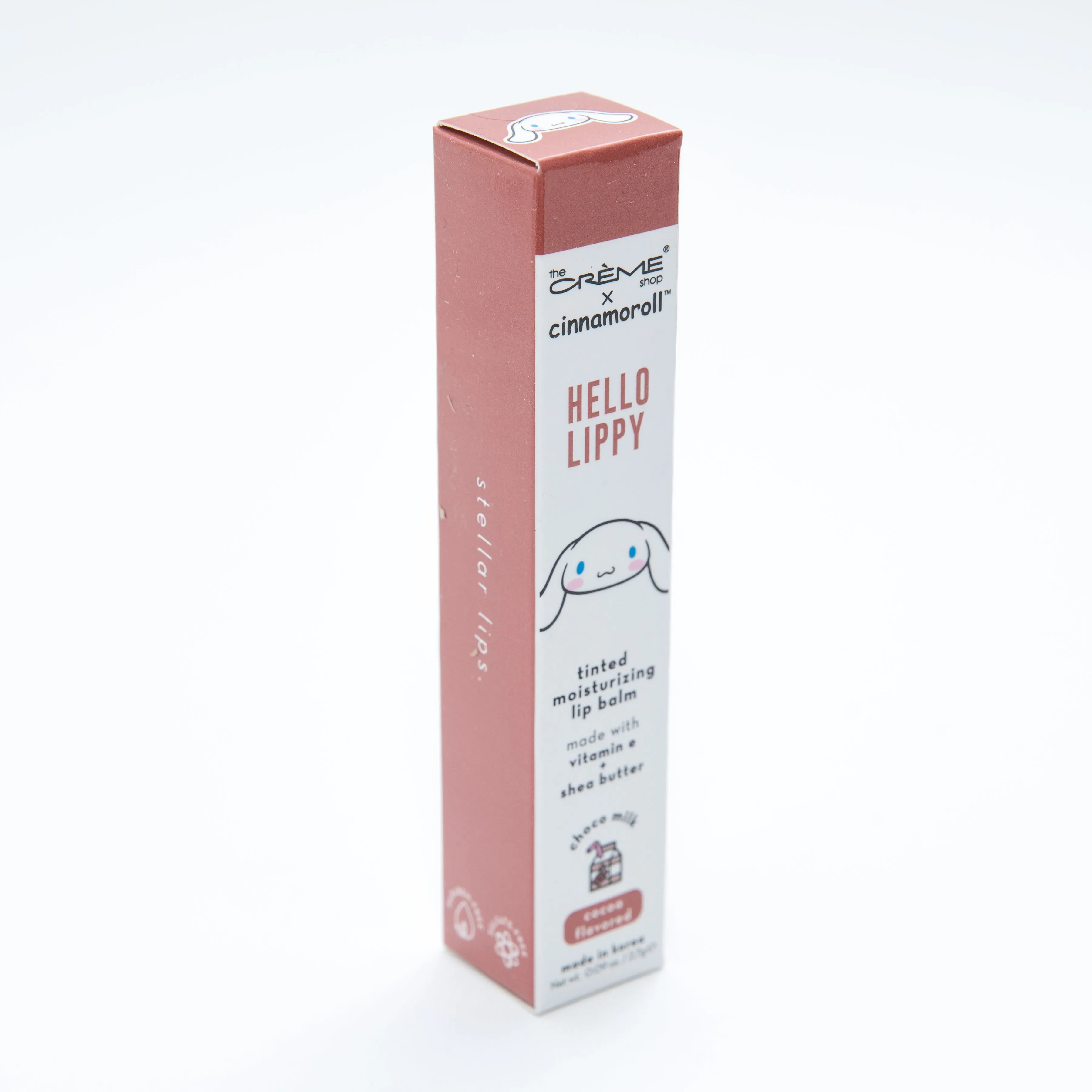 The Creme Shop Cinnamoroll Hello Lippy Tinted Moisturizing Lip Balm Cocoa Flavored