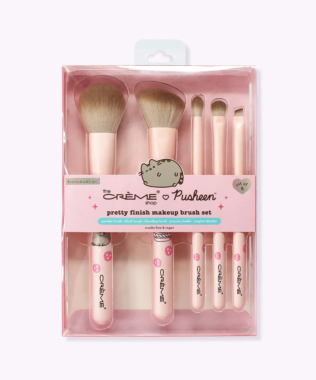 The Crème Shop x Pusheen 5-pc Makeup Brush Set