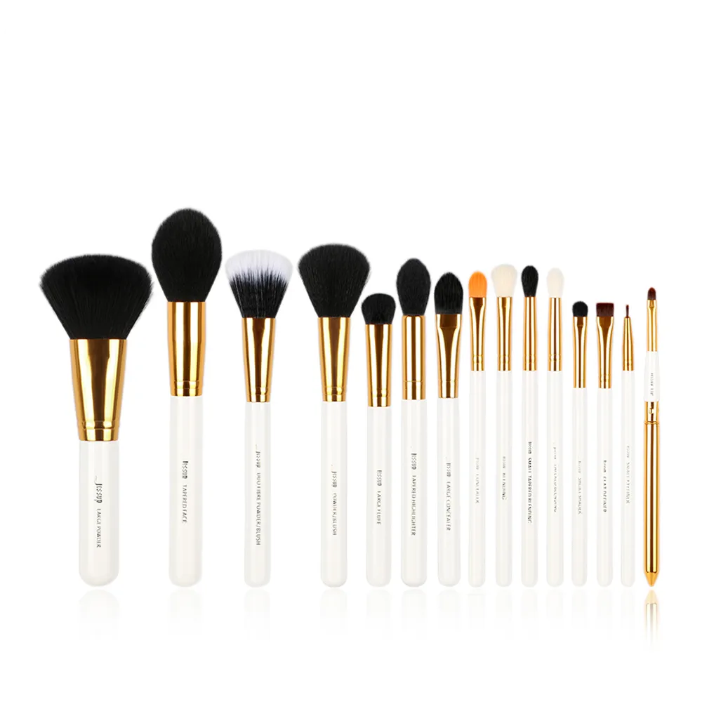 White Essential 15 Pcs Makeup Brush Set T103